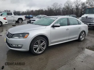 2013 Volkswagen Passat SEL Premium z VIN 1VWCM7A30DC076631, wystawiony jako Copart lot #52401735 z przebiegiem 111 237 mil mil oraz Szkoda całkowita • Salvage title. Historia ofert i sprzedaży dostępna na DreamBid. Obrazek 1.
