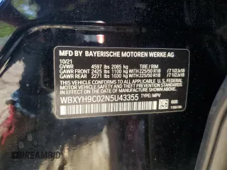 2022 BMW X2 sDrive28i z VIN WBXYH9C02N5U43355, wystawiony jako Copart lot #54235765 z przebiegiem 51 347 mil mil oraz Szkody całkowita. Historia ofert i sprzedaży dostępna na DreamBid. Obrazek 13.