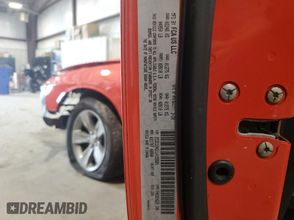 2020 Dodge Challenger SXT with VIN 2C3CDZAG1LH159681, listed as a Copart auction lot 51462775 with 43,189 mi miles and Clean Title. Bid and sale history available at DreamBid. Image 12.