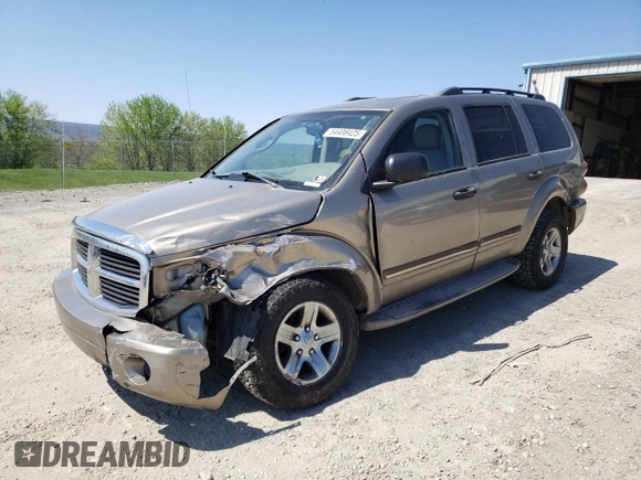 2005 Dodge Durango Limited with VIN 1D8HB58D65F615577, listed as a Copart auction lot 54408425 with 143,011 mi miles and Salvage Title. Bid and sale history available at DreamBid. Image 1.