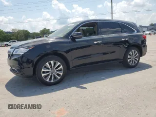 2016 Acura MDX Technology with VIN 5FRYD3H40GB004219, listed as a Copart auction lot 62152025 with 108,743 mi miles and Salvage title. Bid and sale history available at DreamBid. Image 1.