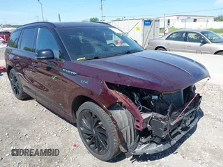 2023 Lincoln Aviator Reserve z VIN 5LM5J7XC7PGL13911, wystawiony jako IAAI lot #42523596 z przebiegiem 24 602 mil mil oraz . Historia ofert i sprzedaży dostępna na DreamBid. Obrazek 1.