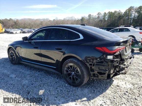 2023 BMW i4 eDrive40 z VIN WBY73AW00PFR12197, wystawiony jako Copart lot #46281765 z przebiegiem 21 024 mil mil oraz Szkoda całkowita • Salvage title. Historia ofert i sprzedaży dostępna na DreamBid. Obrazek 2.