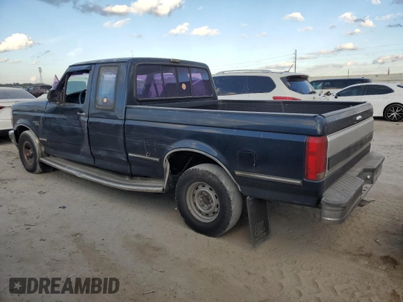 1993 Ford F-150 with VIN 1FTEX15N1PKA67197, listed as a Copart auction lot 82417944 with 0 mi miles and Salvage Title. Bid and sale history available at carsss.com. Image 2.