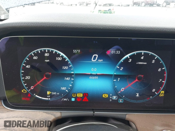 2023 Mercedes-Benz E 350 with VIN W1KZF8EBXPB113568, listed as a IAAI auction lot 41676073 with 44,699 mi miles and . Bid and sale history available at DreamBid. Image 7.
