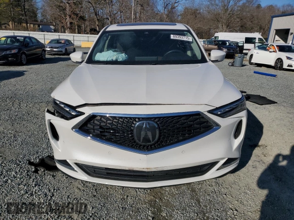 2022 Acura MDX w/Technology Package with VIN 5J8YE1H43NL032577, listed as a Copart auction lot 89393715 with 41,181 mi miles and Salvage Title. Bid and sale history available at carsss.com. Image 5.
