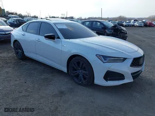 2021 Acura TLX w/A-Spec Package with VIN 19UUB5F50MA008399, listed as a IAAI auction lot 41645479 with 37,327 mi miles. Bid and sale history available at carsss.com. Image 1.