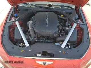 2022 Genesis G70 3.3T with VIN KMTG54TE8NU083354, listed as a Copart auction lot 67555174 with 15,423 mi miles and Salvage Title. Bid and sale history available at carsss.com. Image 11.
