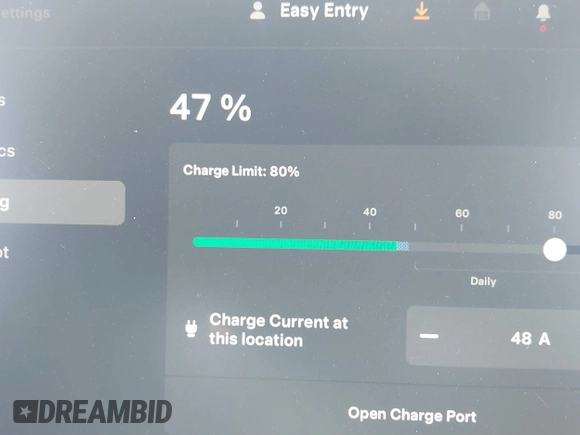 2021 Tesla Model Y Long Range with VIN 5YJYGAEE6MF196610, listed as a IAAI auction lot 41516909 with 30,431 mi miles. Bid and sale history available at carsss.com. Image 18.