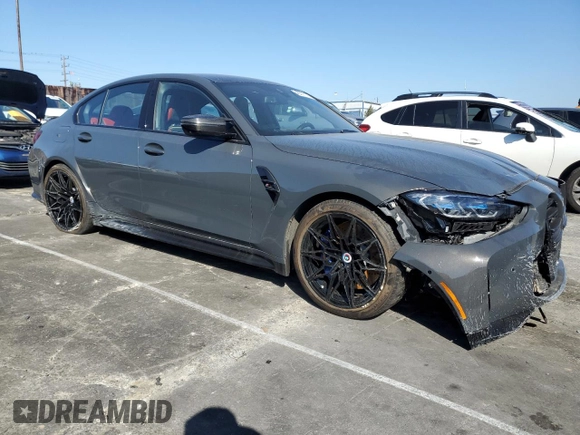 2023 BMW M3 Competition xDrive z VIN WBS43AY00PFP21678, wystawiony jako Copart lot #46301135 z przebiegiem 22 705 mil mil oraz Szkoda całkowita • Salvage title. Historia ofert i sprzedaży dostępna na DreamBid. Obrazek 4.