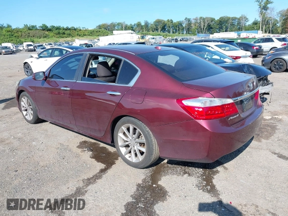 2013 Honda Accord Sdn EX-L with VIN 1HGCR2F88DA121565, listed as a IAAI auction lot 40155535 with 128,733 mi miles. Bid and sale history available at carsss.com. Image 3.