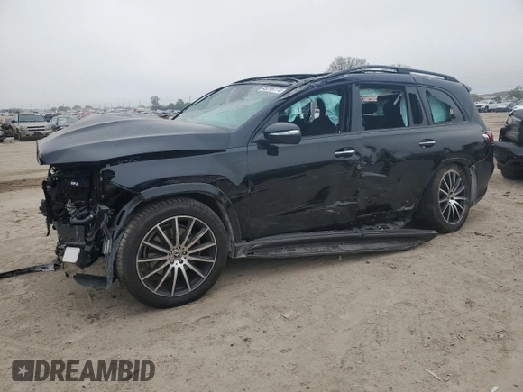 2022 Mercedes-Benz GLS with VIN 4JGFF8GE6NA801909, listed as a Copart auction lot 45296174 with 22,082 mi miles. Bid and sale history available at carsss.com. Image 1.