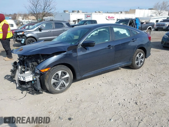 2020 Honda Civic LX z VIN 2HGFC2F61LH570034, wystawiony jako IAAI lot #41784357 z przebiegiem Nie podano mil oraz . Historia ofert i sprzedaży dostępna na DreamBid. Obrazek 2.