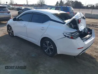2020 Nissan Sentra SV with VIN 3N1AB8CV0LY285655, listed as a IAAI auction lot 41717955 with Not Provided miles. Bid and sale history available at carsss.com. Image 3.