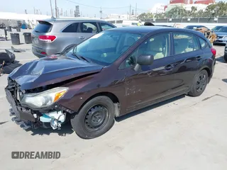 2013 Subaru Impreza 2.0i with VIN JF1GPAA64DH203764, listed as a IAAI auction lot 41852025 with 188,271 mi miles and . Bid and sale history available at DreamBid. Image 2.