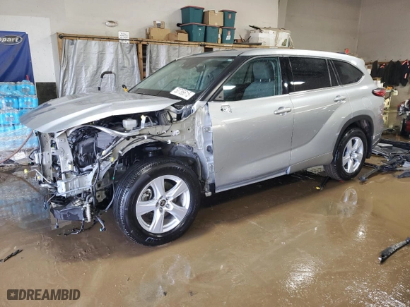 2021 Toyota Highlander L with VIN 5TDBZRBH6MS523435, listed as a Copart auction lot 50786615 with 44,192 mi miles and Salvage Title. Bid and sale history available at carsss.com. Image 1.
