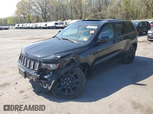 2017 Jeep Grand Cherokee Altitude z VIN 1C4RJFAGXHC828795, wystawiony jako Copart lot #53865265 z przebiegiem 65 152 mil mil oraz Szkoda całkowita • Salvage title. Historia ofert i sprzedaży dostępna na DreamBid. Obrazek 1.