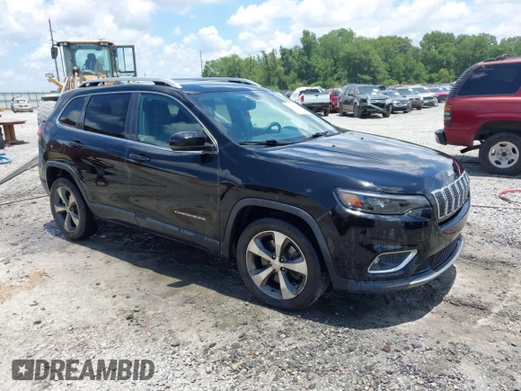 2019 Jeep Cherokee Limited with VIN 1C4PJLDB1KD266115, listed as a IAAI auction lot 42543563 with 85,513 mi miles and . Bid and sale history available at DreamBid. Image 1.