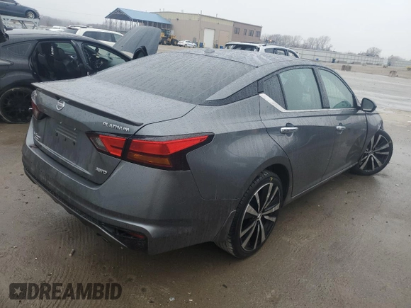 2019 Nissan Altima 2.5 Platinum with VIN 1N4BL4FW6KC193796, listed as a Copart auction lot 86391614 with 121,335 mi miles and Salvage Title. Bid and sale history available at carsss.com. Image 3.
