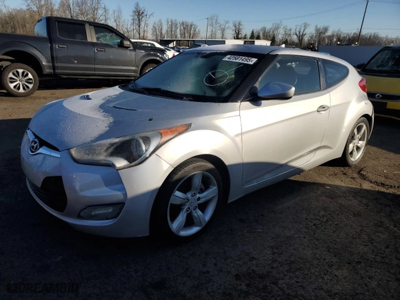 2012 Hyundai Veloster w/Black Int with VIN KMHTC6AD0CU029371, listed as a Copart auction lot 42581495 with 142,025 mi miles and Clean Title. Bid and sale history available at carsss.com. Image 1.