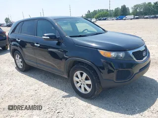 2013 Kia Sorento LX with VIN 5XYKT3A19DG381288, listed as a IAAI auction lot 42797647 with 220,000 mi miles and . Bid and sale history available at DreamBid. Image 1.