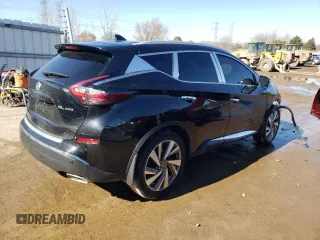 2020 Nissan Murano SL z VIN 5N1AZ2CS0LN128440, wystawiony jako Copart lot #46805115 z przebiegiem 52 188 mil mil oraz Szkoda całkowita • Salvage title. Historia ofert i sprzedaży dostępna na DreamBid. Obrazek 3.
