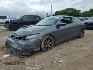 2019 Honda Civic Si with VIN 2HGFC3A58KH750498, listed as a Copart auction lot 58841625 with 108,166 mi miles and Salvage title. Bid and sale history available at DreamBid. Image 1.