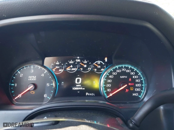 2018 GMC Sierra 1500 Denali with VIN 3GTU2PEJ5JG308087, listed as a IAAI auction lot 41343443 with 108,644 mi miles. Bid and sale history available at carsss.com. Image 7.