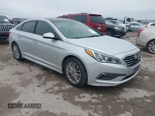2015 Hyundai Sonata Limited with VIN 5NPE34AF6FH071108, listed as a IAAI auction lot 41946732 with 151,120 mi miles and . Bid and sale history available at carsss.com. Image 1.