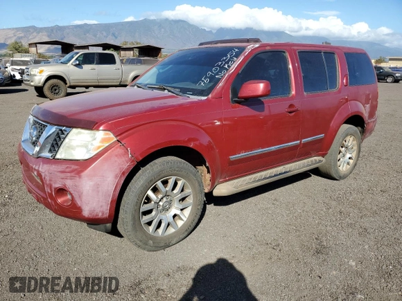2008 Nissan Pathfinder LE with VIN 5N1BR18B78C612499, listed as a Copart auction lot 75903354 with 0 mi miles and Salvage Title. Bid and sale history available at carsss.com. Image 1.