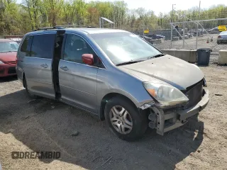 2007 Honda Odyssey EX-L with VIN 5FNRL38767B037406, listed as a Copart auction lot 53618285 with 156,124 mi miles and Salvage Title. Bid and sale history available at carsss.com. Image 4.
