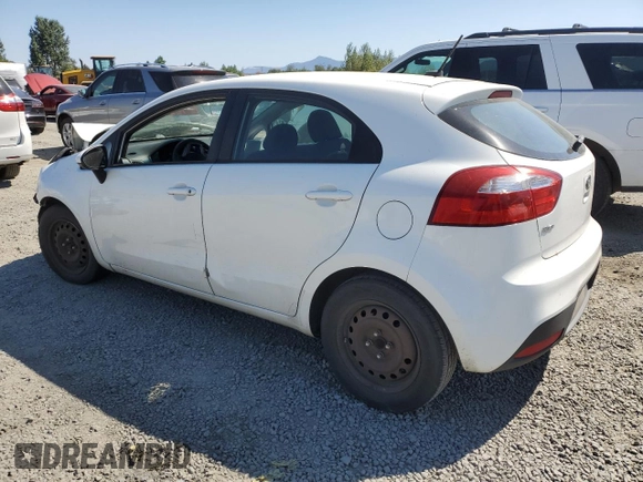 2014 Kia Rio LX with VIN KNADM5A37E6359133, listed as a Copart auction lot 64278274 with Not Provided miles and Salvage Title. Bid and sale history available at carsss.com. Image 2.