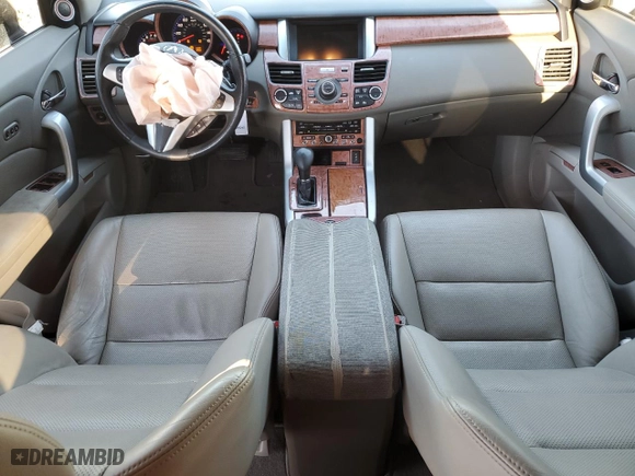 2009 Acura RDX Tech Pkg with VIN 5J8TB18599A002254, listed as a Copart auction lot 43114785 with 159,673 mi miles and Salvage Title. Bid and sale history available at carsss.com. Image 8.