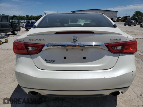 2016 Nissan Maxima Platinum with VIN 1N4AA6APXGC422047, listed as a Copart auction lot 56986725 with 114,829 mi miles and Salvage title. Bid and sale history available at DreamBid. Image 6.