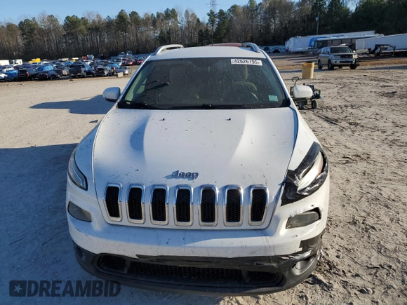 2016 Jeep Cherokee 75th Anniversary with VIN 1C4PJLCB2GW363482, listed as a Copart auction lot 42626795 with 175,493 mi miles and Salvage Title. Bid and sale history available at carsss.com. Image 5.