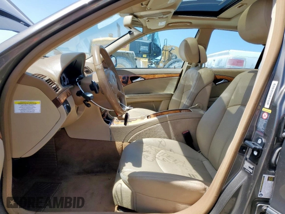 2009 Mercedes-Benz E-Class Luxury 3.5L with VIN WDBUF56X09B396917, listed as a Copart auction lot 52769485 with 142,968 mi miles and Salvage Title. Bid and sale history available at carsss.com. Image 7.