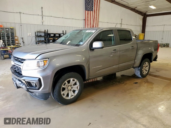 2022 Chevrolet Colorado 2WD LT with VIN 1GCGSCEN4N1137278, listed as a Copart auction lot 61501135 with 61,551 mi miles and Clean title. Bid and sale history available at DreamBid. Image 1.