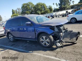 2020 Nissan Pathfinder S with VIN 5N1DR2AN3LC620840, listed as a Copart auction lot 73996624 with 34,309 mi miles and Clean Title. Bid and sale history available at carsss.com. Image 4.