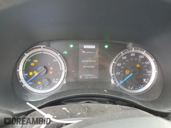 2021 Toyota Highlander Hybrid LE with VIN 5TDBBRCH2MS520387, listed as a Copart auction lot 54453245 with 81,505 mi miles and Salvage title. Bid and sale history available at DreamBid. Image 9.