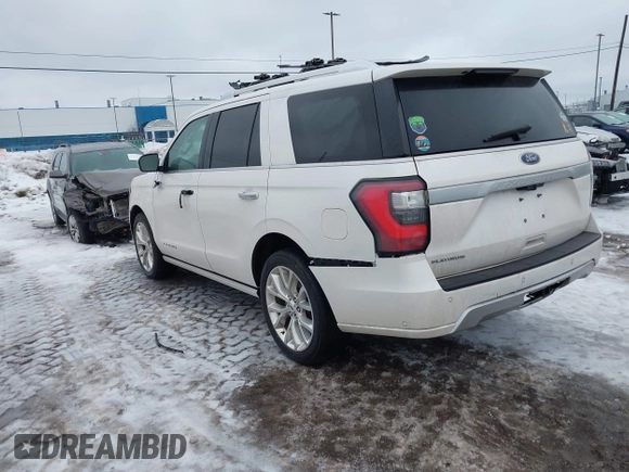 2019 Ford Expedition Platinum with VIN 1FMJU1MT8KEA24308, listed as a IAAI auction lot 41510256 with 143,011 mi miles. Bid and sale history available at carsss.com. Image 3.