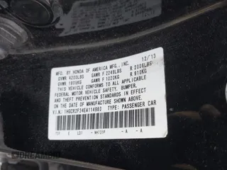 2014 Honda Accord LX z VIN 1HGCR2F34EA114960, wystawiony jako IAAI lot #41667652 z przebiegiem 117 834 mil mil oraz . Historia ofert i sprzedaży dostępna na DreamBid. Obrazek 9.