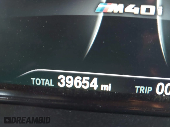 2019 BMW X3 M40i with VIN 5UXTS3C59KLR72809, listed as a IAAI auction lot 41893066 with 39,654 mi miles and . Bid and sale history available at DreamBid. Image 15.