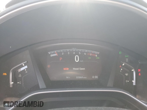 2020 Honda CR-V EX-L with VIN 5J6RW2H80LL047425, listed as a Copart auction lot 61838695 with 20,869 mi miles and Salvage title. Bid and sale history available at DreamBid. Image 9.