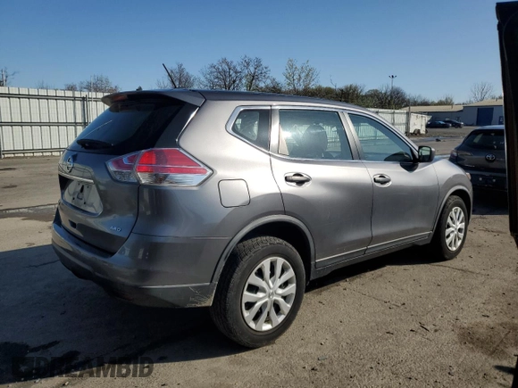2016 Nissan Rogue SV with VIN KNMAT2MV1GP621391, listed as a Copart auction lot 52091055 with 99,970 mi miles and Salvage Title. Bid and sale history available at DreamBid. Image 3.