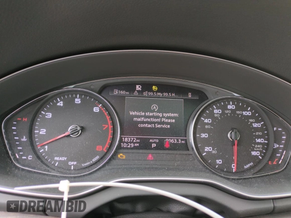2023 Audi Q5 S line Premium with VIN WA1GAAFY6P2170385, listed as a Copart auction lot 43269495 with 18,372 mi miles and Salvage Title. Bid and sale history available at carsss.com. Image 9.