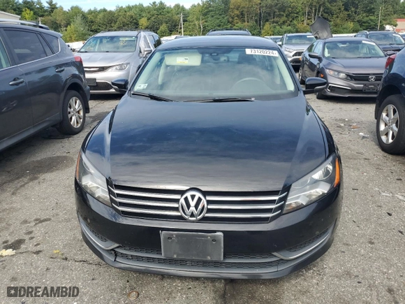 2014 Volkswagen Passat SE w/Snrf/Nav with VIN 1VWBP7A34EC019336, listed as a Copart auction lot 73120224 with NaN miles and Salvage Title. Bid and sale history available at carsss.com. Image 5.