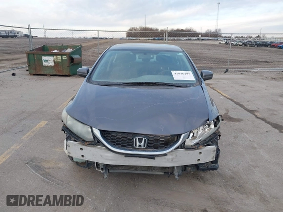2015 Honda Civic Sedan LX with VIN 19XFB2F59FE258410, listed as a IAAI auction lot 41846497 with 204,917 mi miles. Bid and sale history available at carsss.com. Image 6.