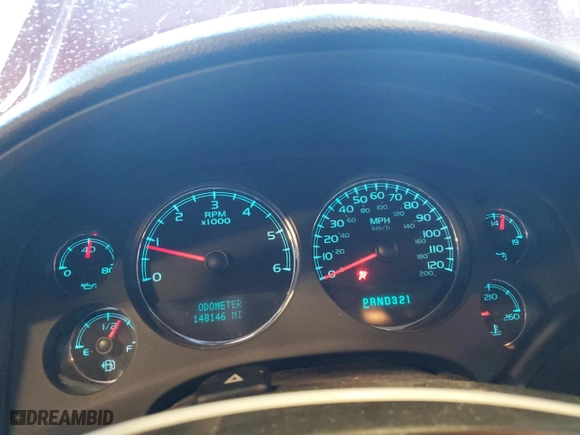 2008 Chevrolet Silverado 1500 LTZ with VIN 3GCEK13348G257603, listed as a Copart auction lot 45661315 with 148,146 mi miles and Clean Title. Bid and sale history available at carsss.com. Image 9.