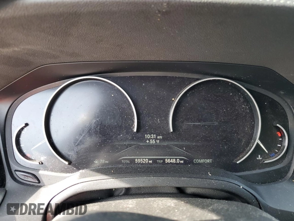 2020 BMW 3 Series 330i xDrive with VIN 3MW5R7J00L8B43315, listed as a Copart auction lot 50133205 with 59,520 mi miles and Salvage Title. Bid and sale history available at carsss.com. Image 9.