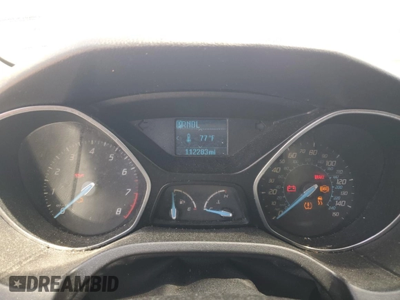 2012 Ford Focus SE with VIN 1FAHP3F20CL215573, listed as a Copart auction lot 51129555 with 112,283 mi miles and Salvage Title. Bid and sale history available at carsss.com. Image 9.
